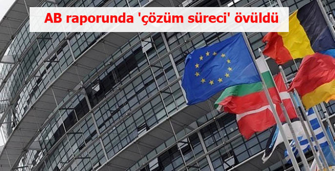 AB raporunda 'çözüm süreci' övüldü