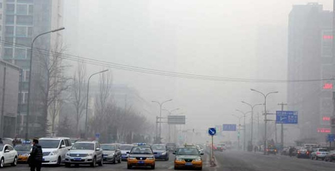 Çin'de hava kirliliği alarmı