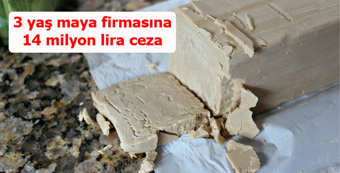 3 yaş maya firmasına 14 milyon lira ceza