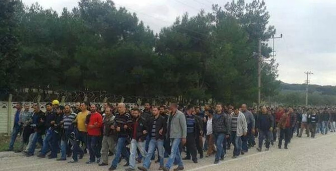Yürüyüşe son verdiler Ermenek'e gidiyorlar