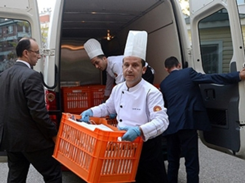 İptal edilen resepsiyon yemeği boşa gitmeyecek