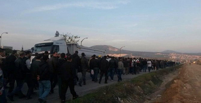 Yatağan'da özelleştirme karşıtı eylem