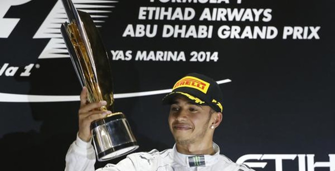 Formula 1'de şampiyon Lewis Hamilton