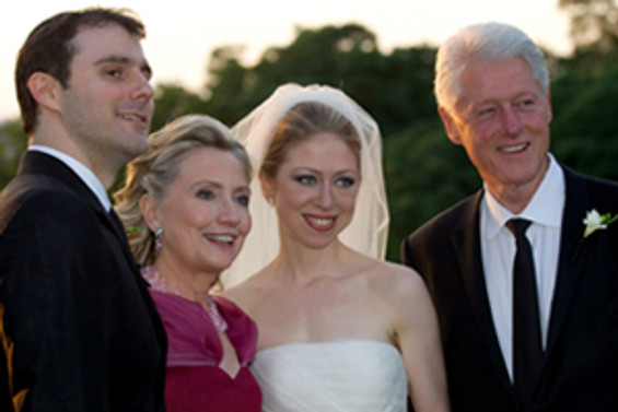 Clinton'ların kızı evlendi