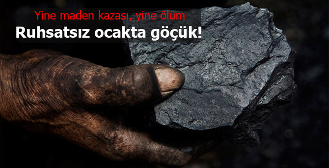 Zonguldak'ta bir işçi göçük altında kaldı