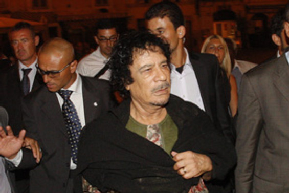 Kaddafi, İtalya'da manşetlerde