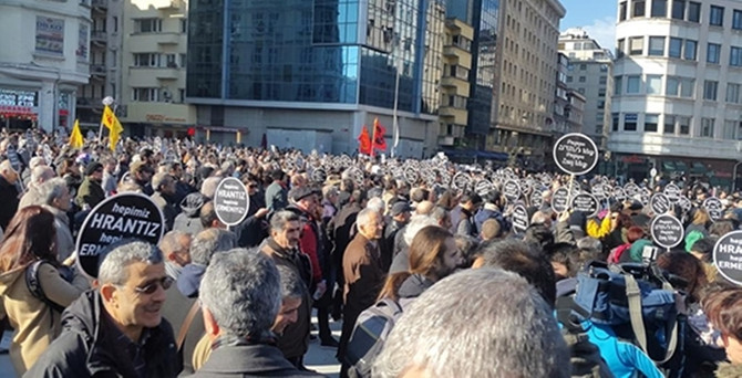 Hrant Dink için 8'inci kez yürüdüler