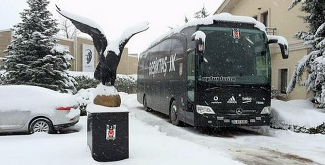 Beşiktaş'a kar engeli