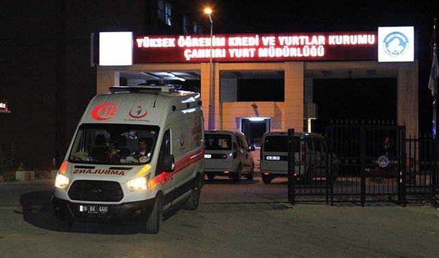 Üniversite yurdunda asansör düştü