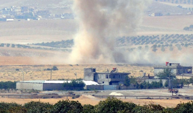Muhaliflere varil bombası atıldı