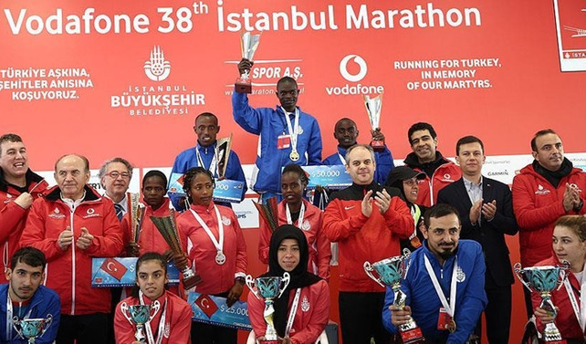 Vodafone 38. İstanbul Maratonu'nun kazananları belli oldu
