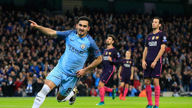 İlkay attı Manchester City, Barcelona'yı devirdi