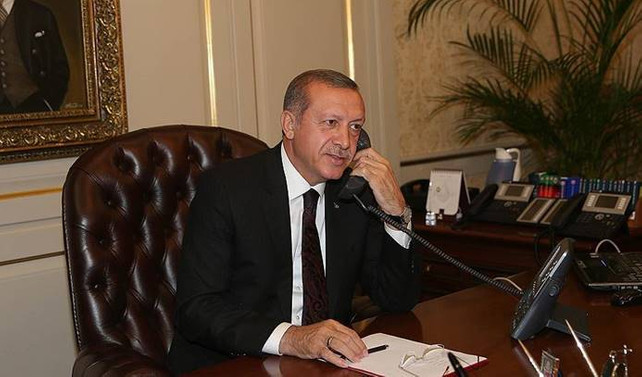 Erdoğan Trump'la görüştü