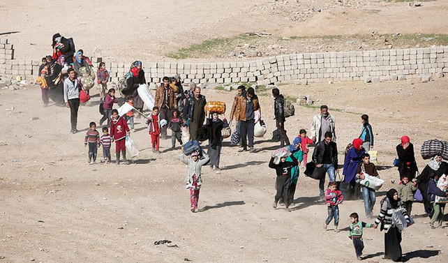 Musul'dan 48 saatte 7 bin sivil tahliye edildi