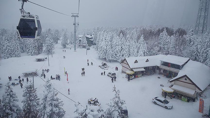 Uludağ'da kar 1 metreyi aştı