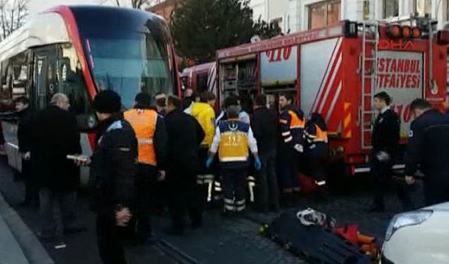 Beyazıt'ta tramvay kazası