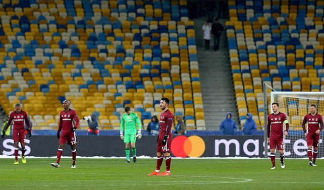Beşiktaş'a Kiev'de soğuk duş!