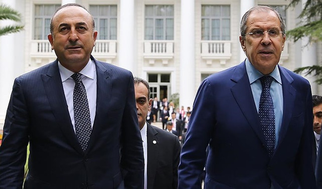 Çavuşoğlu ile Lavrov 'Fırat Kalkanı'nı konuştu