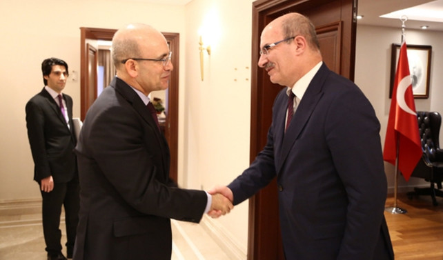 ATO heyeti, Şimşek'i ziyaret etti