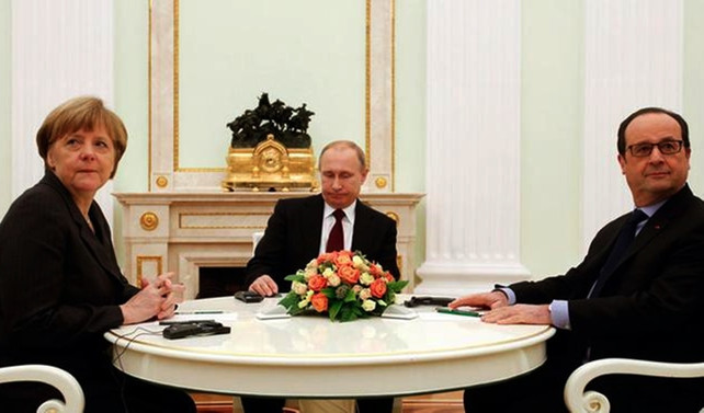 Merkel, Hollande ve Putin Suriye'yi görüştü