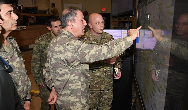 Genelkurmay Başkanı Orgeneral Akar'dan sınırda inceleme