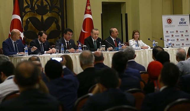 Cumhurbaşkanı Erdoğan, Tanzanya'da Türk iş adamlarıyla buluştu