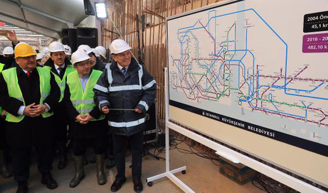 İstanbul'da yeni metro hattı çalışmaları başladı