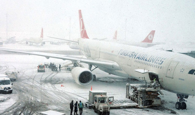 463 uçak seferi iptal edildi