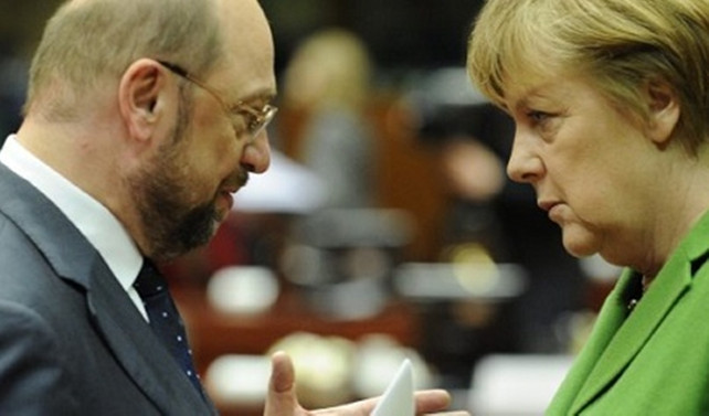 Schulz ve Merkel'e destek aynı seviyede