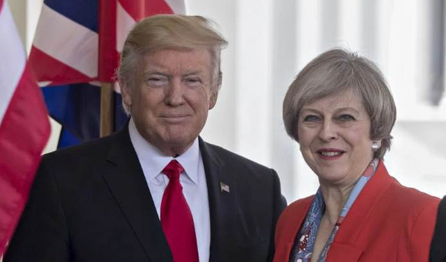 ABD Başkanı Trump, İngiltere Başbakanı May ile görüştü