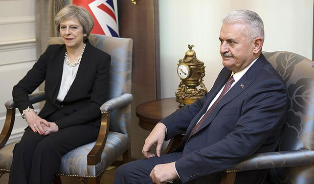 Başbakan Yıldırım, Theresa May ile görüştü