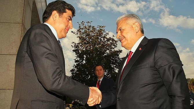 Yıldırım, Barzani ile görüştü