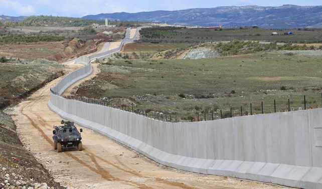 Suriye sınırına 755 kilometrelik duvar