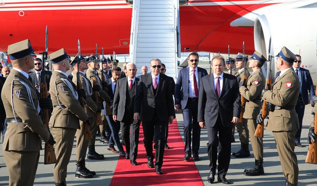 Cumhurbaşkanı Erdoğan Polonya'da