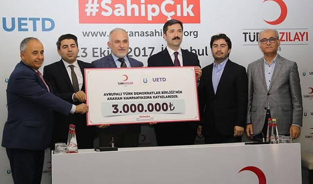 UETD'den Arakan'a 3 milyonluk yardım