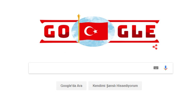 Google'dan Cumhuriyet Bayramı'na özel logo