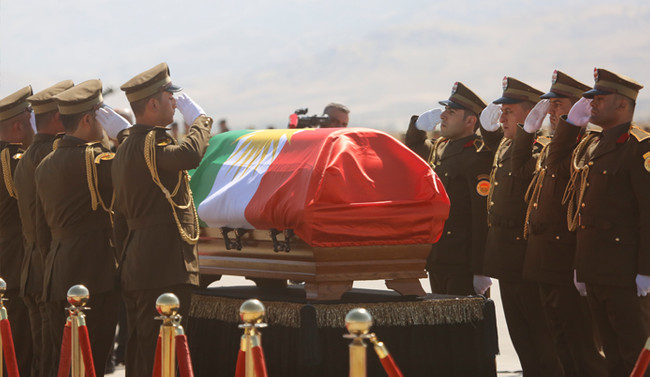 Talabani için tören düzenlendi