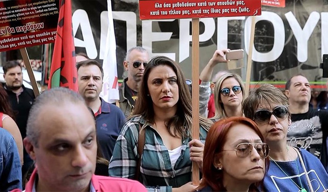 Yunanistan'da hemşireler grevde
