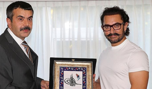 MEB Müsteşarı Tekin, Aamir Khan'ı ağırladı