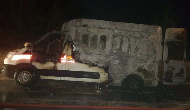 Burdur'da ambulansta yangın çıktı hasta öldü