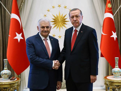 Cumhurbaşkanı Erdoğan, Yıldırım ve Akar'la görüştü