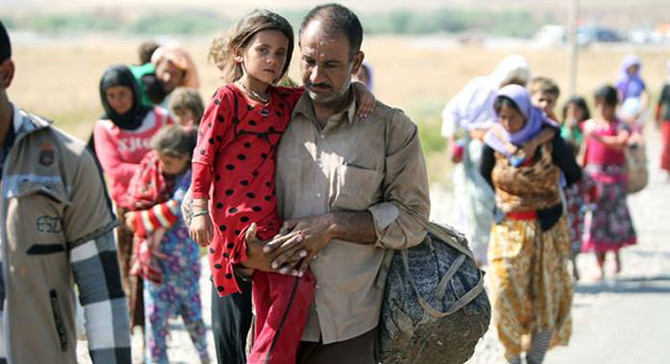 Irak'ta 180 bin kişi mecburi göç etti