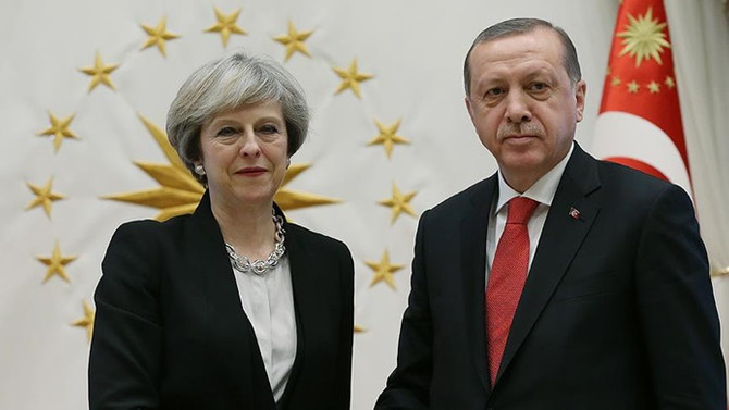 Cumhurbaşkanı, İngiltere Başbakanı May ile görüştü