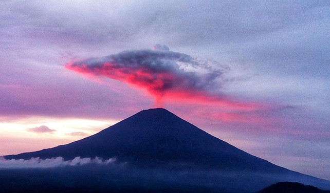 Agung Yanardağı'ndaki hareketlilik