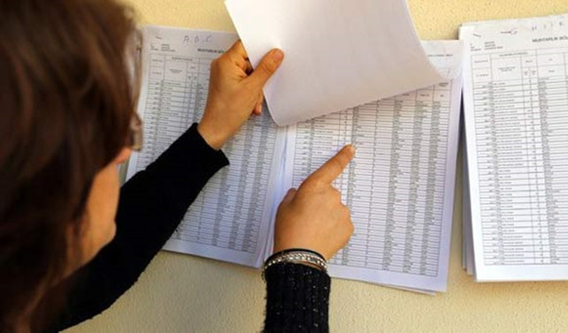 Seçmen listeleri bugün askıdan iniyor