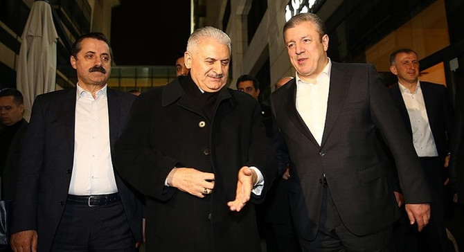 Yıldırım, Gürcistan Başbakanı ile görüştü