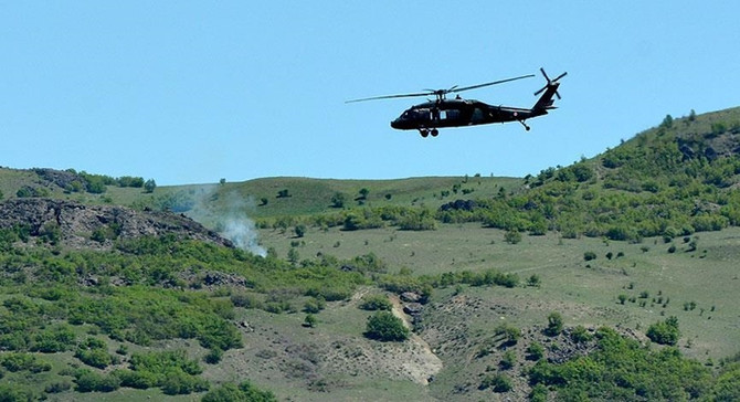 Munzur Vadisi'nde hava destekli operasyon