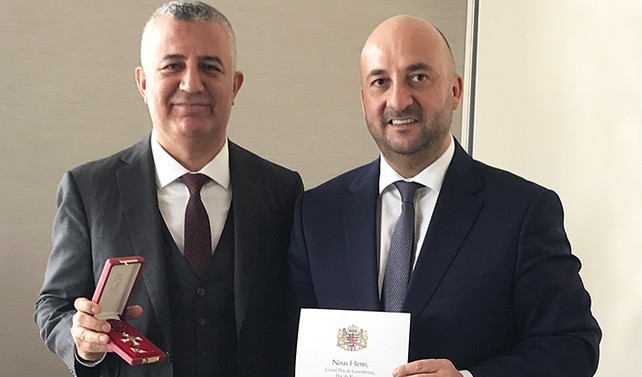 Sahillioğlu’na Lüksemburg’tan Liyakat Nişanı