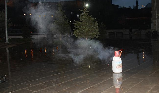 İlk iftar topu Kars'ta atıldı