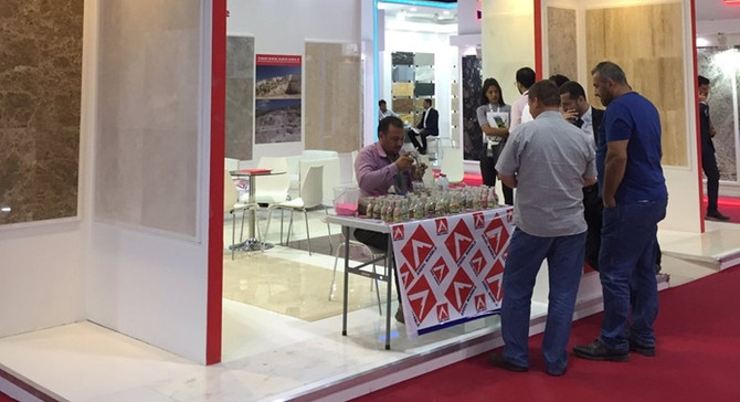 Türk mermeri Ortadoğu'da görücüye çıktı